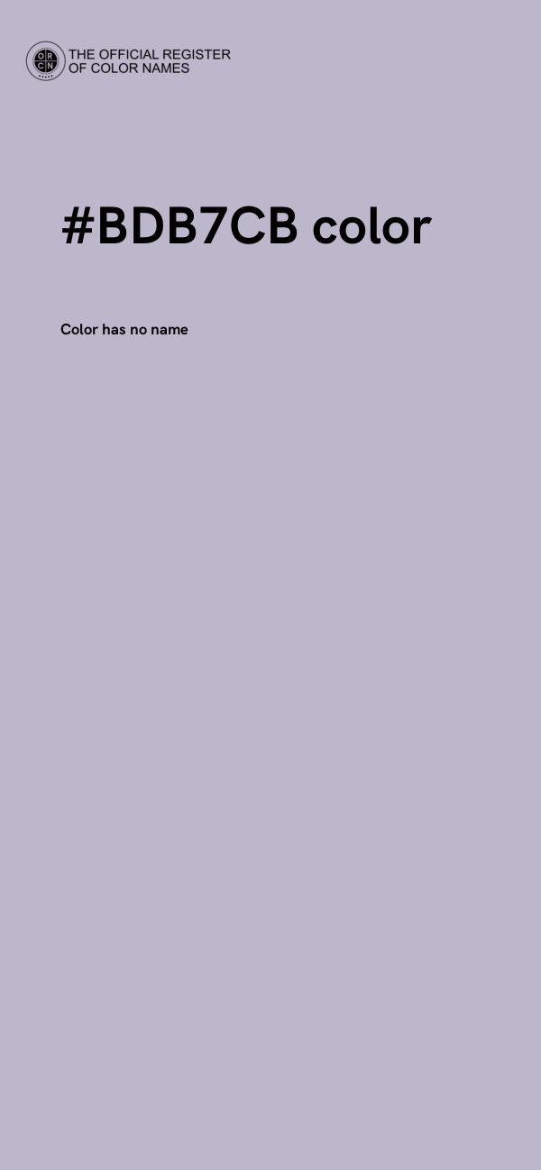 #BDB7CB color image