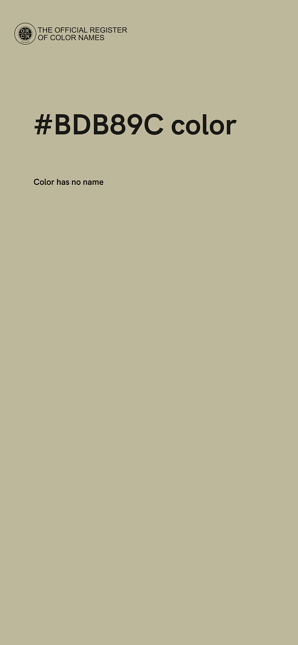 #BDB89C color image