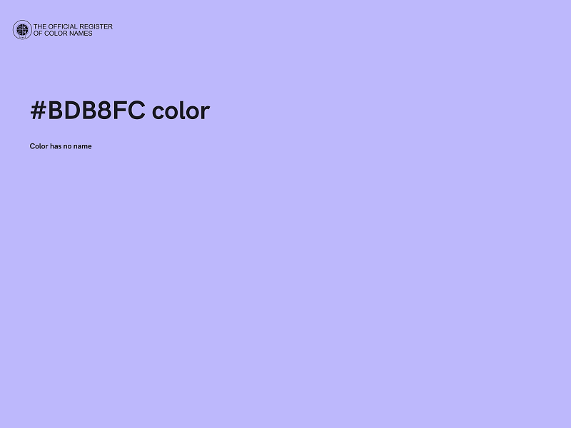 #BDB8FC color image