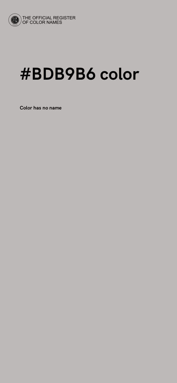 #BDB9B6 color image