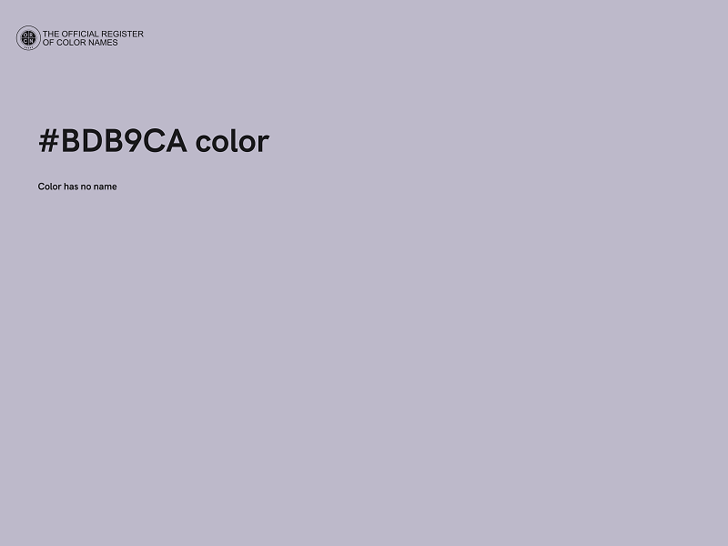 #BDB9CA color image