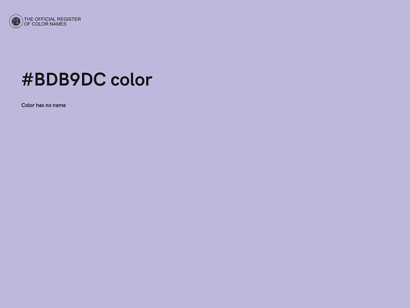 #BDB9DC color image