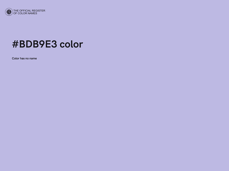 #BDB9E3 color image