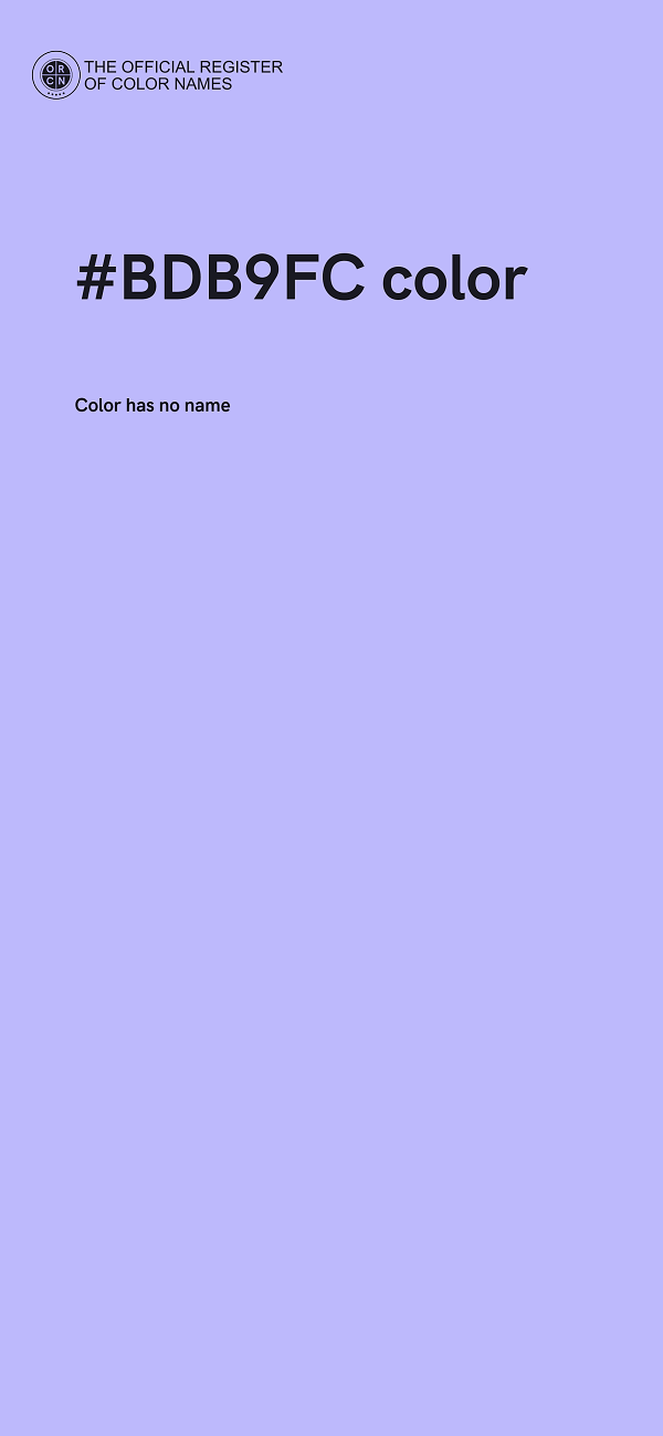 #BDB9FC color image