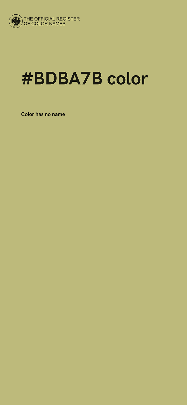 #BDBA7B color image