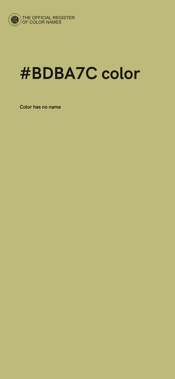 #BDBA7C color image