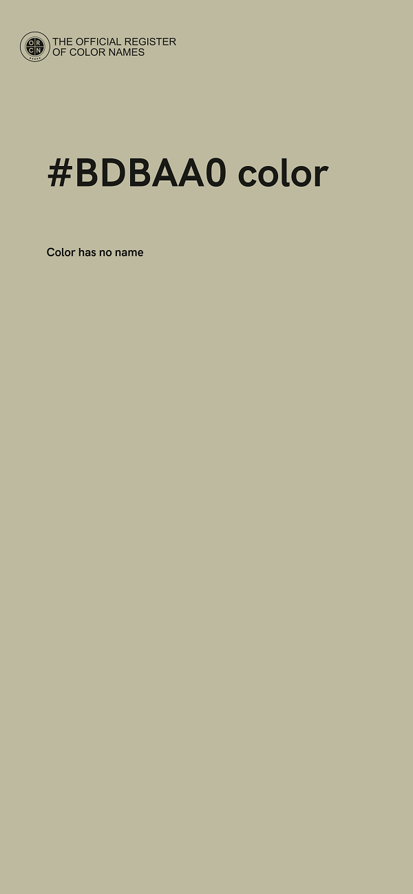 #BDBAA0 color image