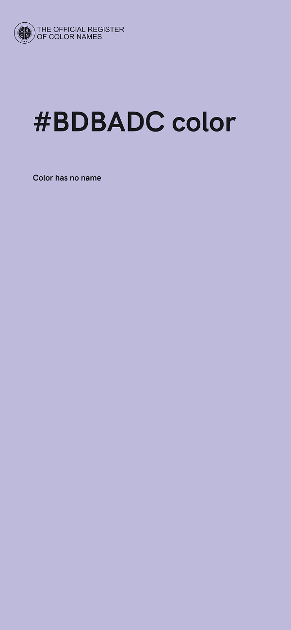 #BDBADC color image