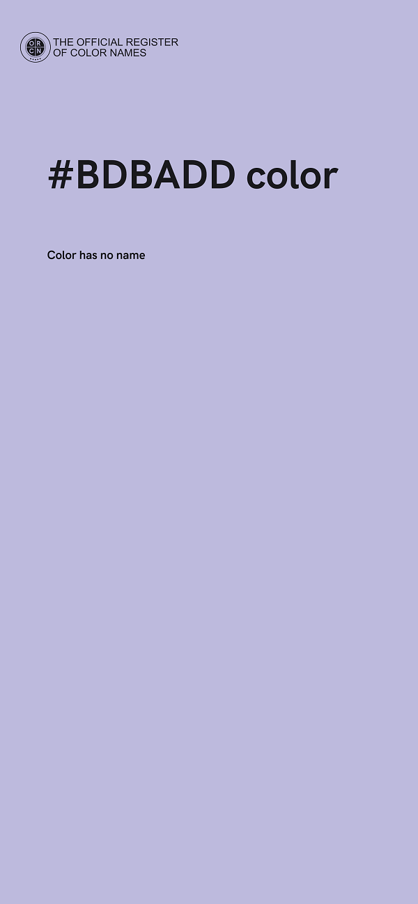 #BDBADD color image
