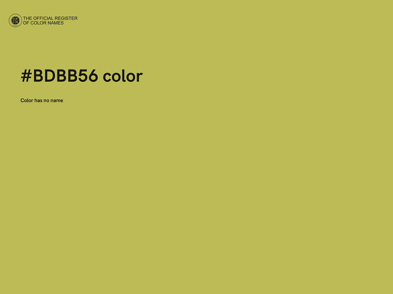 #BDBB56 color image