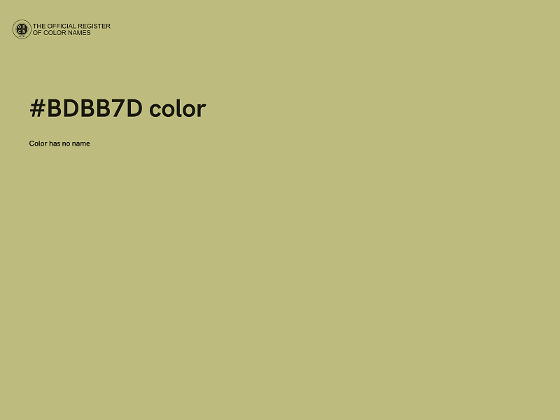 #BDBB7D color image