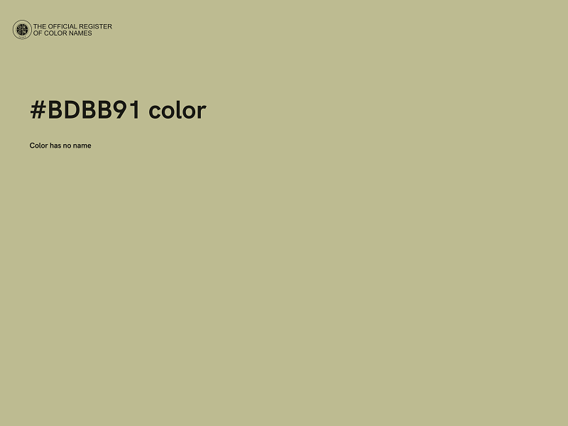 #BDBB91 color image