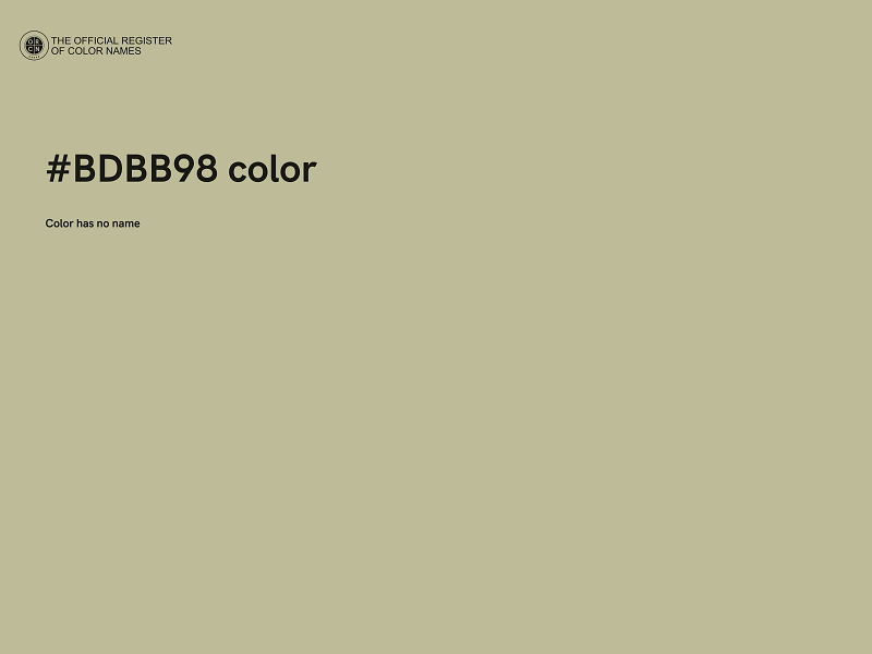 #BDBB98 color image