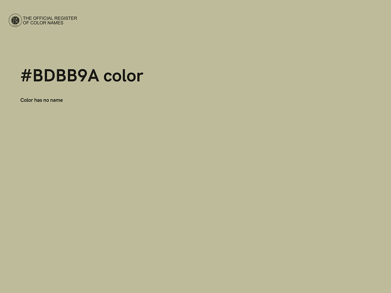 #BDBB9A color image