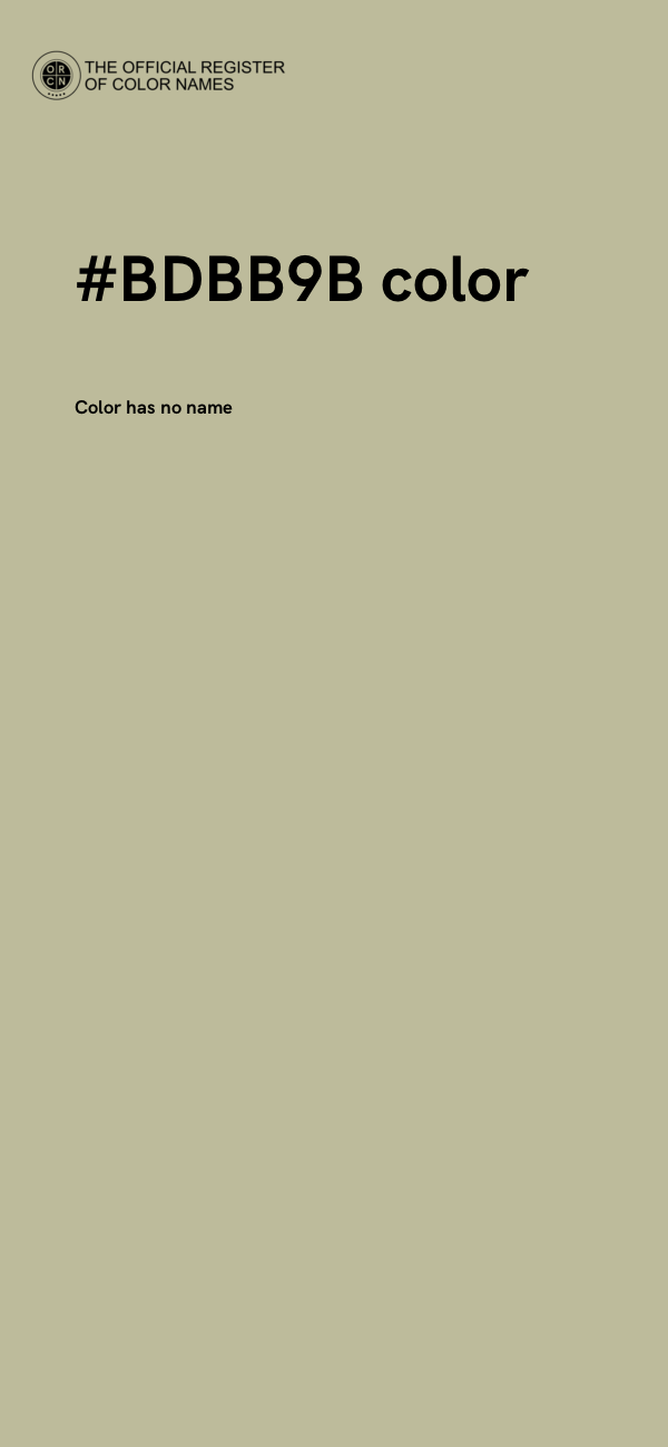 #BDBB9B color image