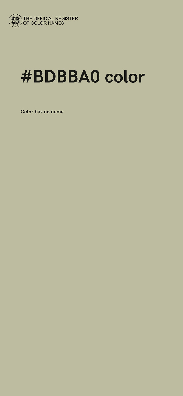 #BDBBA0 color image