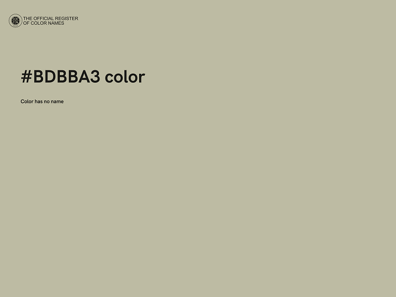 #BDBBA3 color image