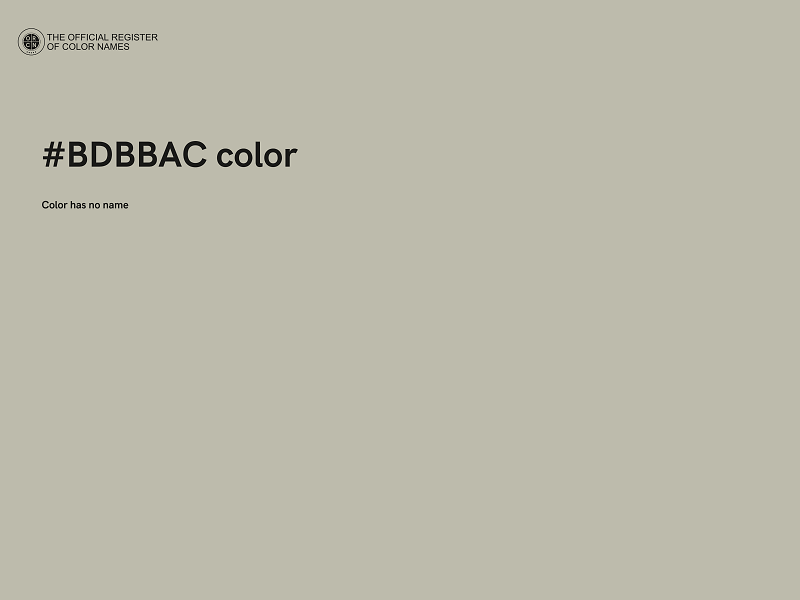 #BDBBAC color image