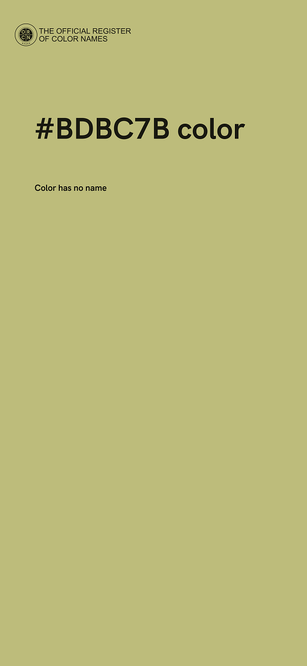#BDBC7B color image