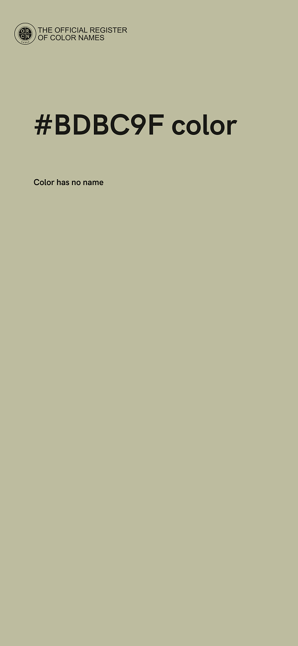 #BDBC9F color image
