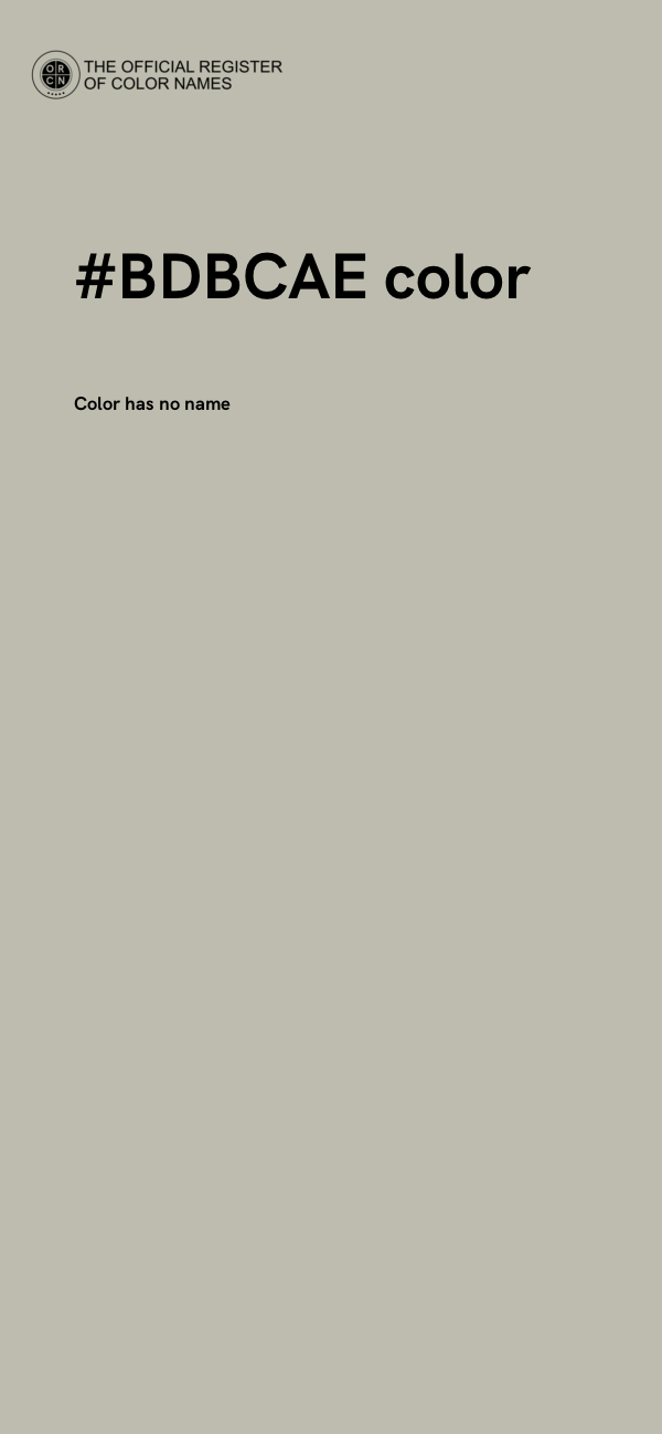 #BDBCAE color image
