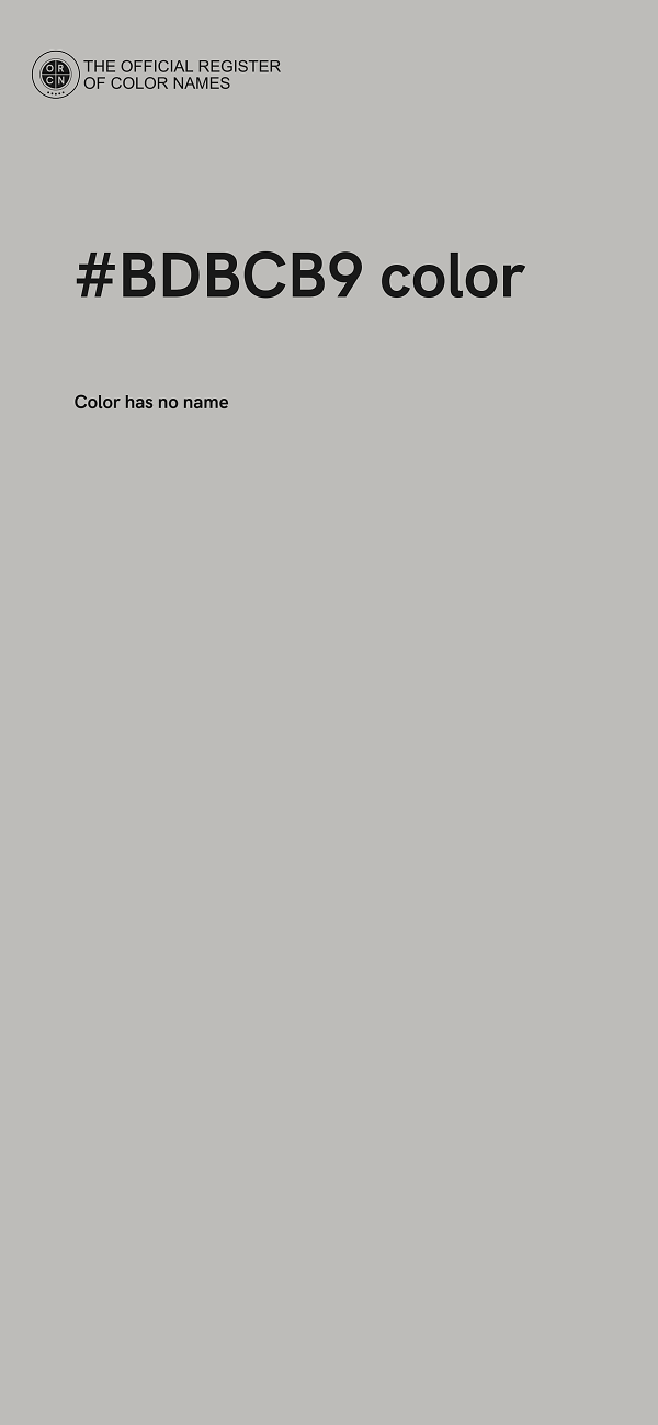 #BDBCB9 color image