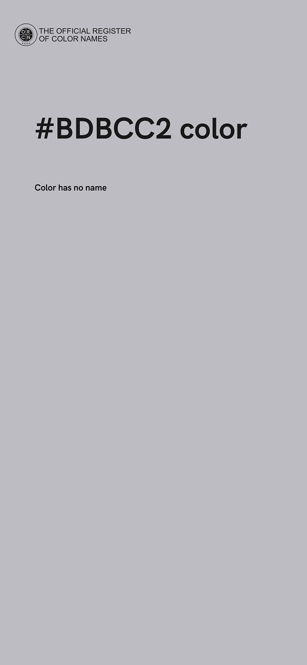 #BDBCC2 color image