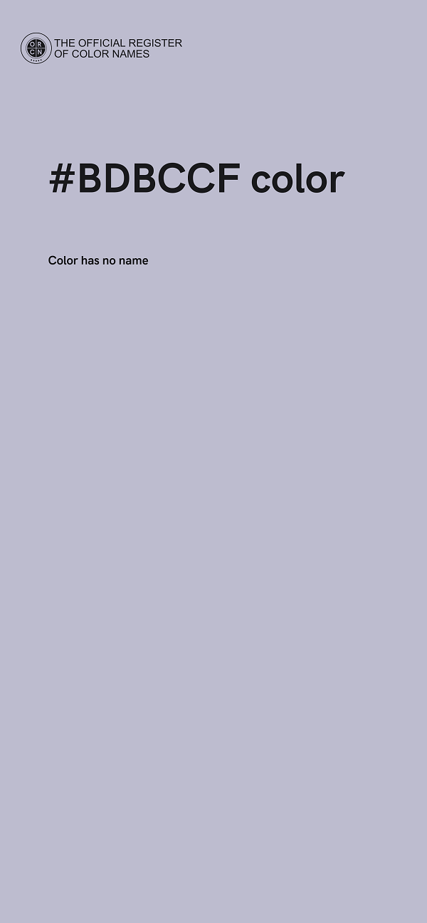 #BDBCCF color image