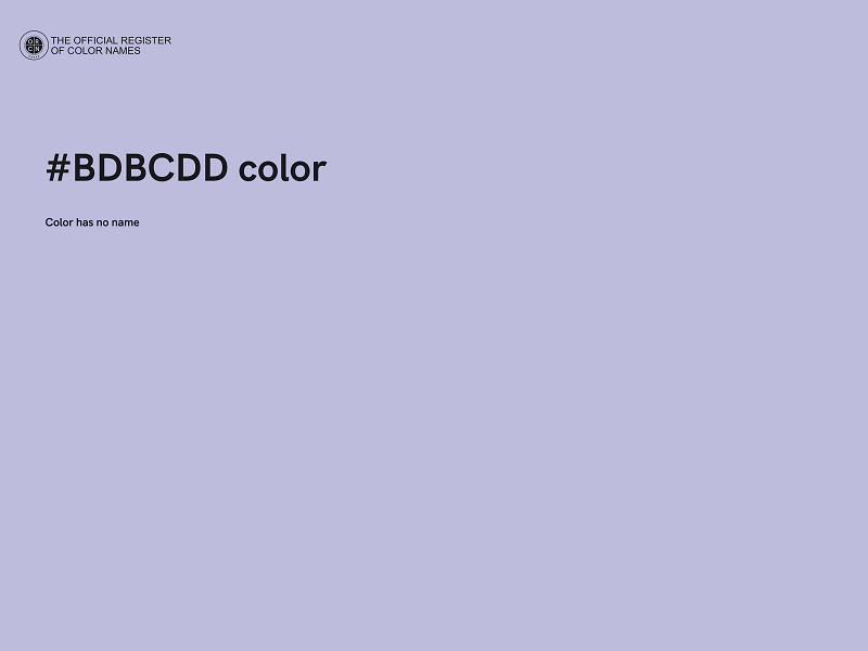 #BDBCDD color image