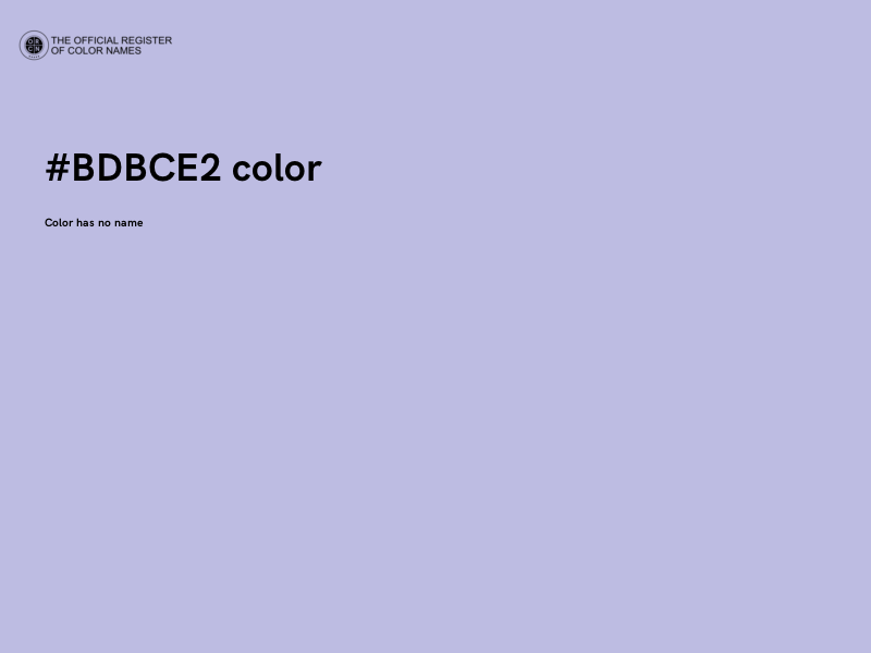 #BDBCE2 color image