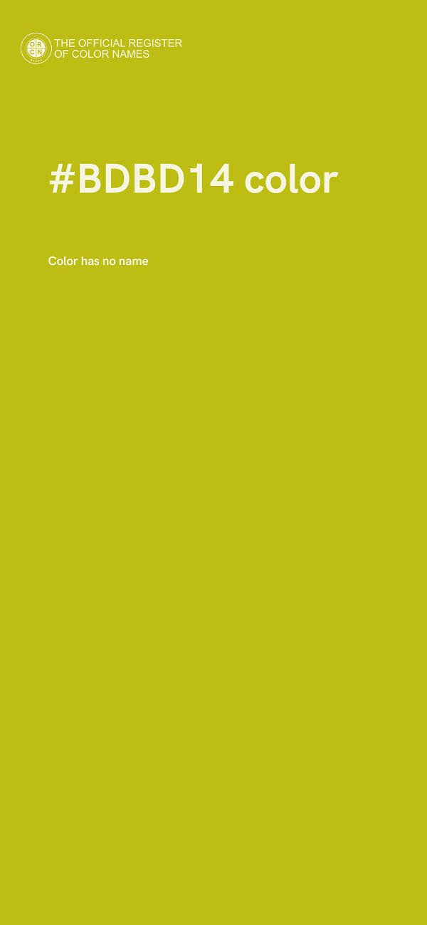 #BDBD14 color image