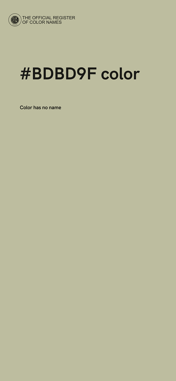 #BDBD9F color image