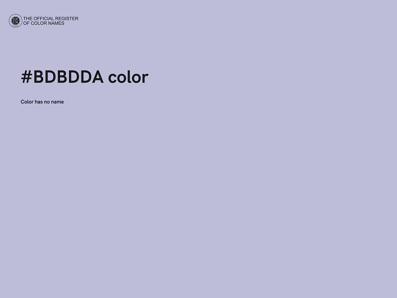 #BDBDDA color image