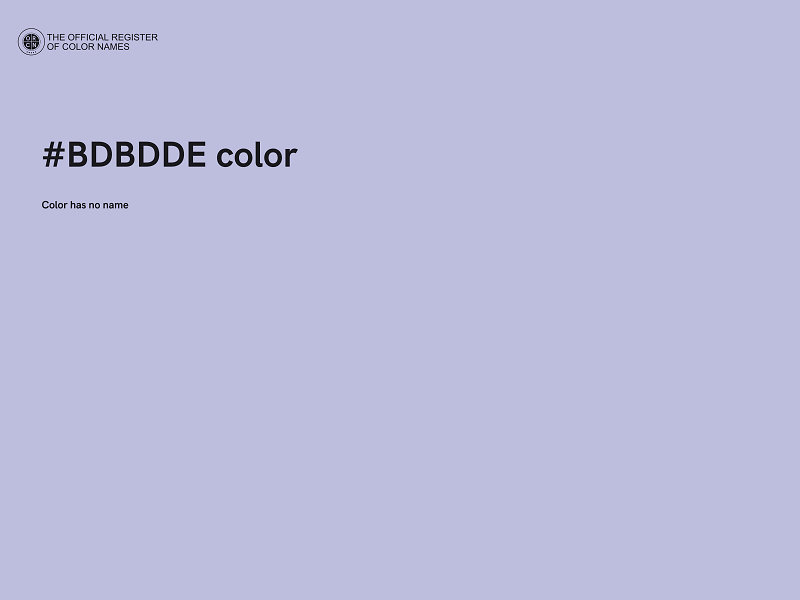 #BDBDDE color image