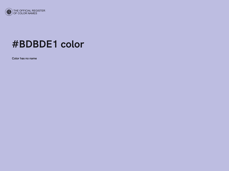 #BDBDE1 color image