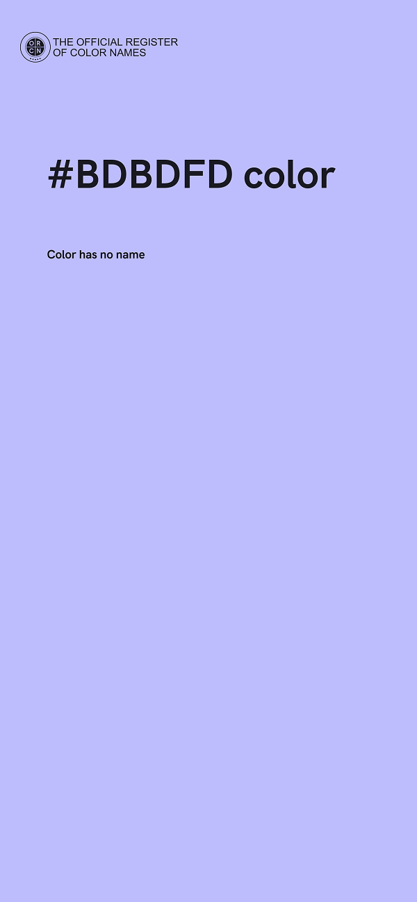 #BDBDFD color image