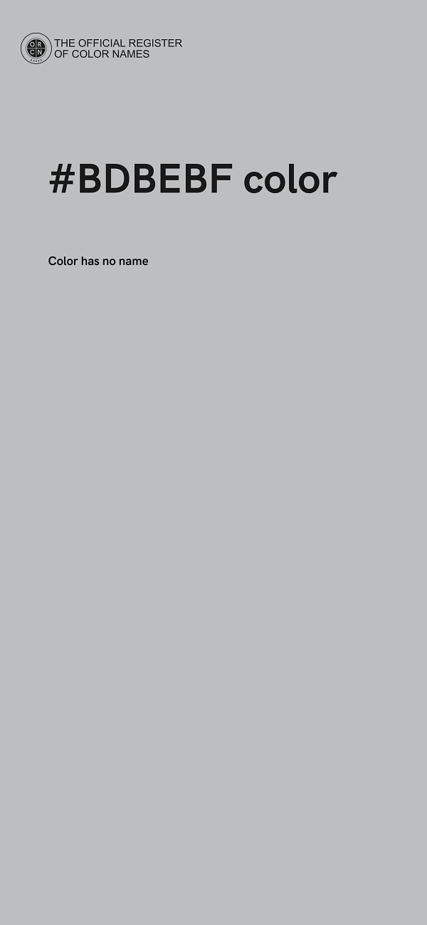 #BDBEBF color image