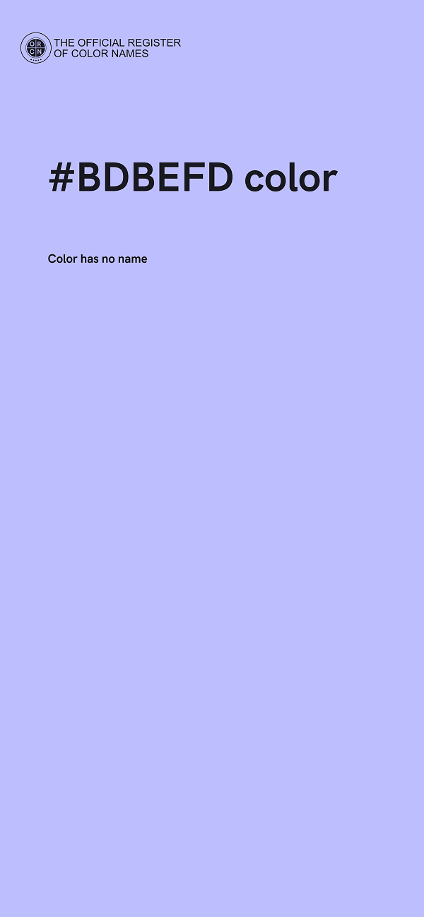 #BDBEFD color image