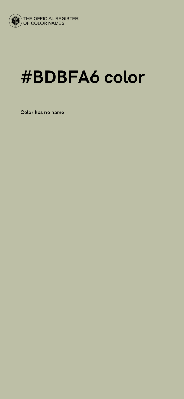 #BDBFA6 color image