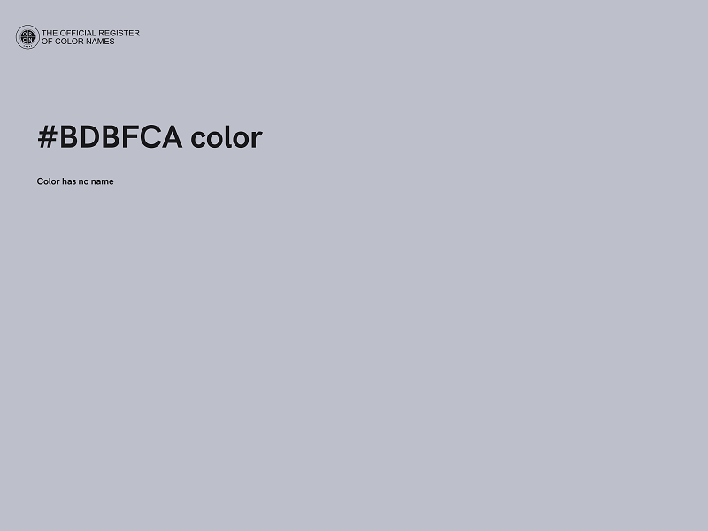 #BDBFCA color image