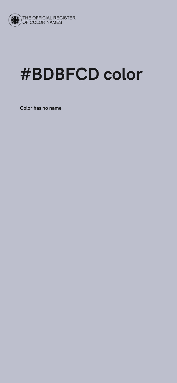 #BDBFCD color image