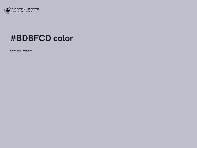 #BDBFCD color image