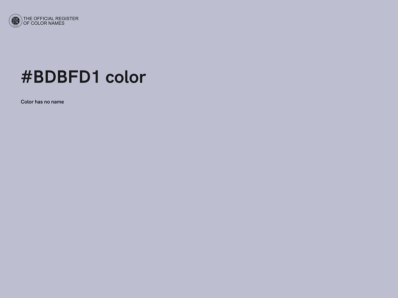 #BDBFD1 color image