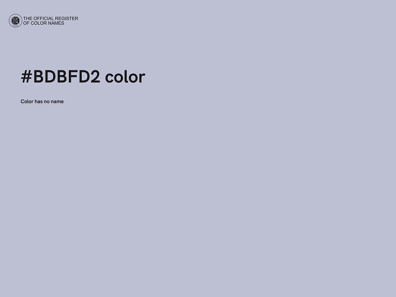 #BDBFD2 color image
