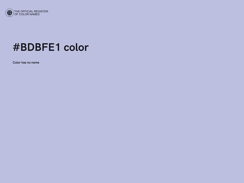 #BDBFE1 color image