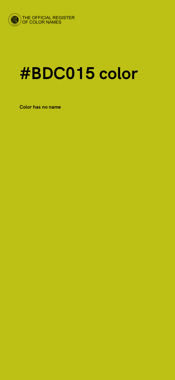 #BDC015 color image