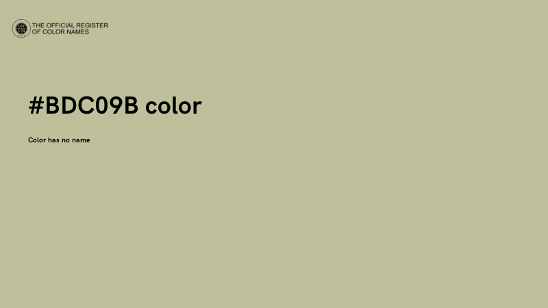 #BDC09B color image