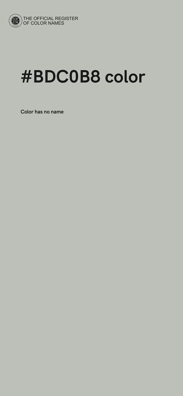 #BDC0B8 color image