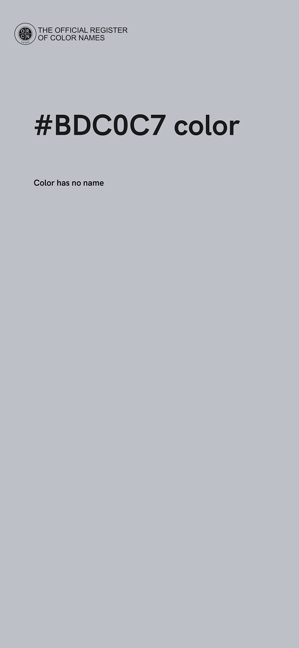 #BDC0C7 color image