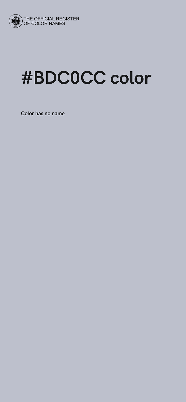 #BDC0CC color image